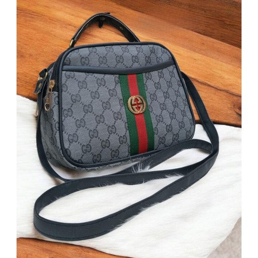 Signature Stripe Cross Body Carry Bag