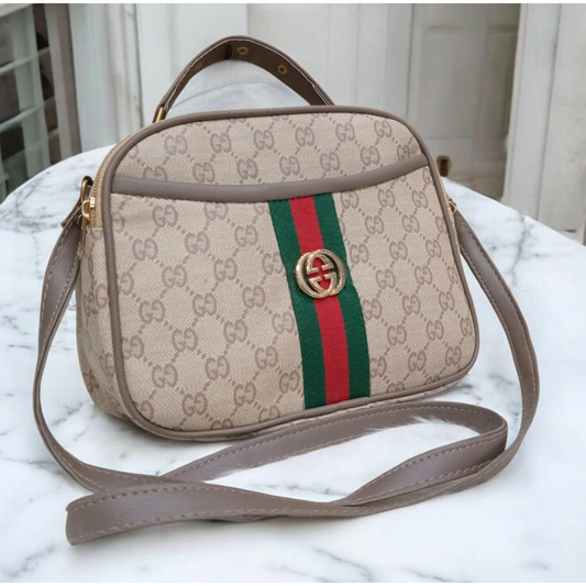 Signature Stripe Cross Body Carry Bag