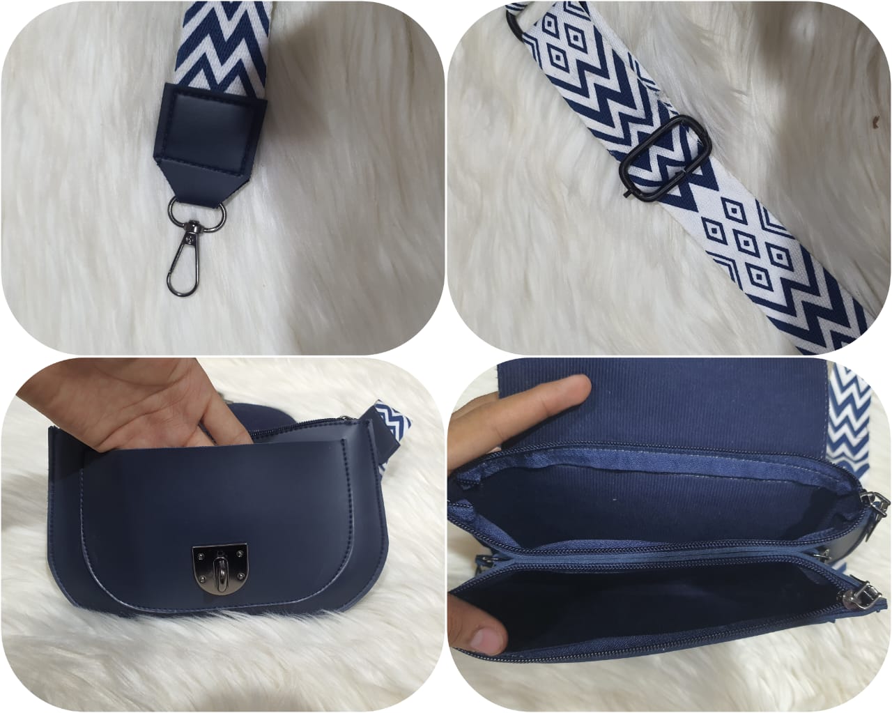 2 Zipper Cross Body Bags